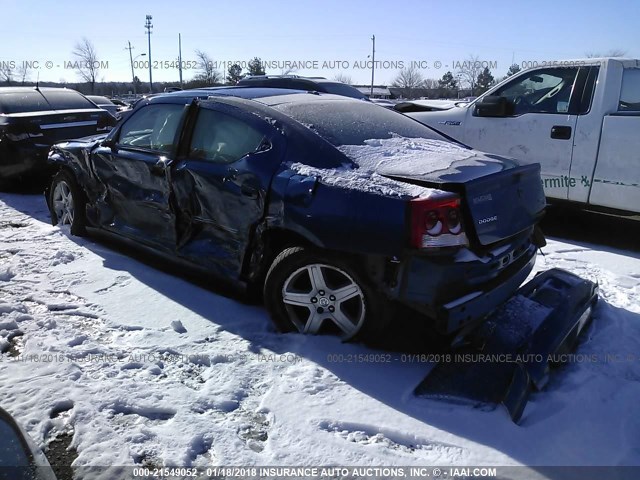 2B3CA3CV8AH110893 - 2010 DODGE CHARGER SXT BLUE photo 3