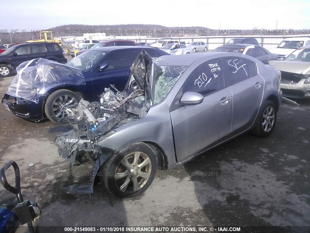 JM1BL1SF1A1349347 - 2010 MAZDA 3 I SILVER photo 2