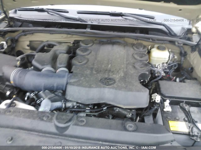 JTEBU5JR4G5287861 - 2016 TOYOTA 4RUNNER SR5 PREM/LTDL/TRAIL/TRD 棕色 照片 10