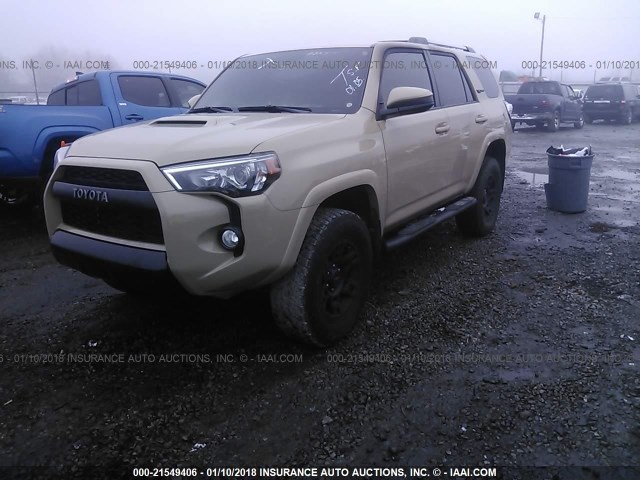 JTEBU5JR4G5287861 - 2016 TOYOTA 4RUNNER SR5 PREM/LTDL/TRAIL/TRD 棕色 照片 2