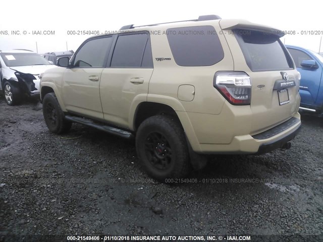 JTEBU5JR4G5287861 - 2016 TOYOTA 4RUNNER SR5 PREM/LTDL/TRAIL/TRD 棕色 照片 3