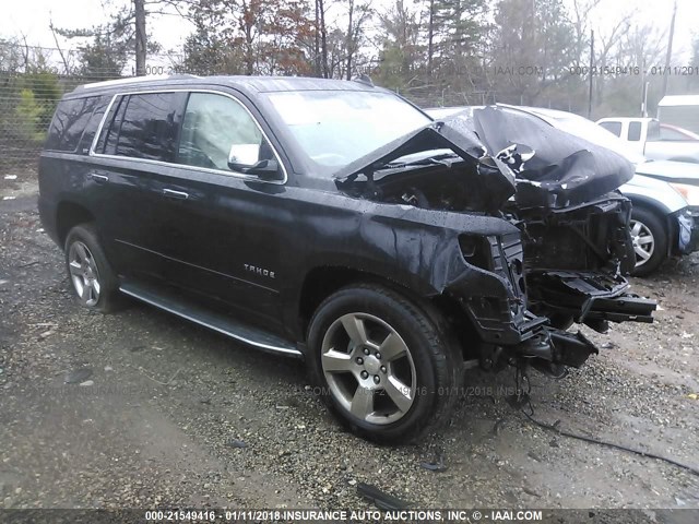 1GNSCCKC4FR588666 - 2015 CHEVROLET TAHOE C1500 LTZ BLACK photo 1