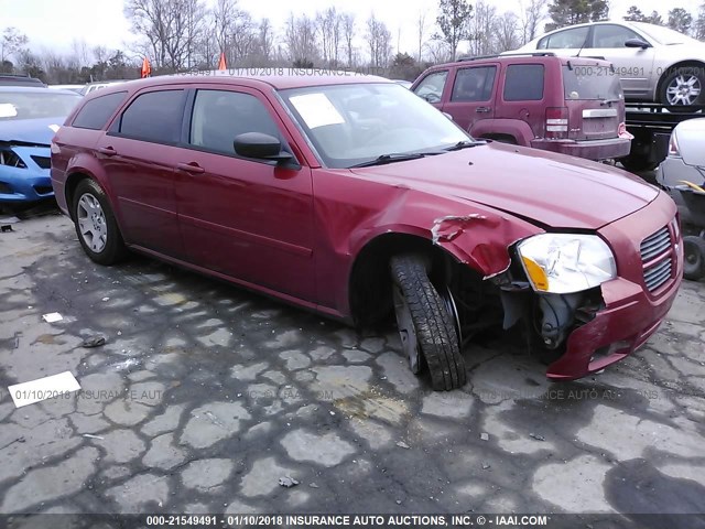 2D4FV47T46H130891 - 2006 DODGE MAGNUM SE RED photo 1