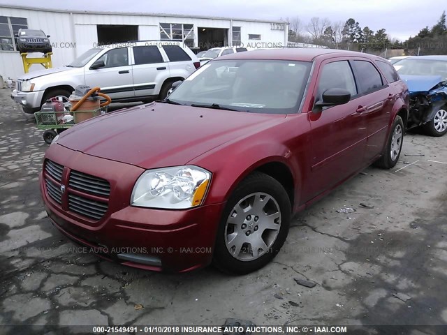 2D4FV47T46H130891 - 2006 DODGE MAGNUM SE RED photo 2