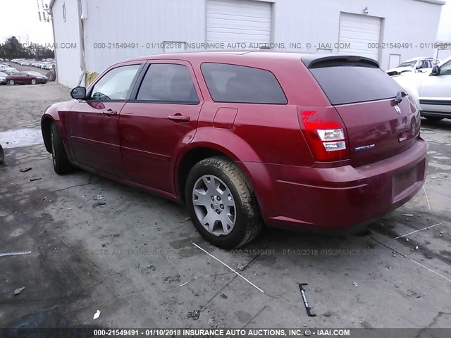 2D4FV47T46H130891 - 2006 DODGE MAGNUM SE RED photo 3