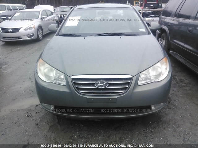 KMHDU46D59U697447 - 2009 HYUNDAI ELANTRA GLS/SE TEAL photo 6