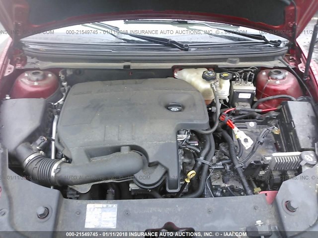 1G1ZC5E06CF343779 - 2012 CHEVROLET MALIBU 1LT 红色 照片 10