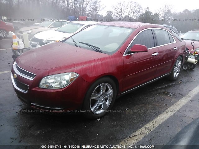 1G1ZC5E06CF343779 - 2012 CHEVROLET MALIBU 1LT 红色 照片 2