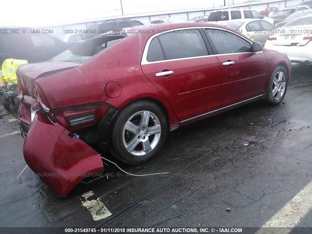 1G1ZC5E06CF343779 - 2012 CHEVROLET MALIBU 1LT 红色 照片 4