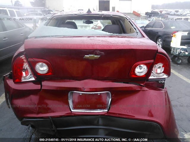 1G1ZC5E06CF343779 - 2012 CHEVROLET MALIBU 1LT 红色 照片 6