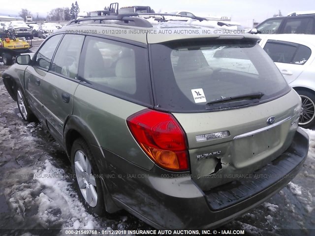 4S4BP61C467332132 - 2006 SUBARU LEGACY OUTBACK 2.5I Light Blue photo 3