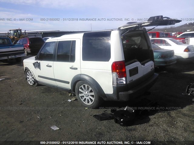 SALAE25447A441057 - 2007 LAND ROVER LR3 SE WHITE photo 3