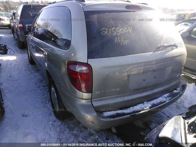 2D4GP74L13R124234 - 2003 DODGE GRAND CARAVAN EX TAN photo 3