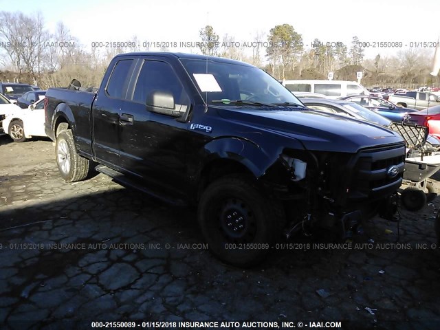 1FTFX1EF1GFC36592 - 2016 FORD F150 SUPER CAB BLACK photo 1