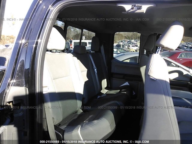 1FTFX1EF1GFC36592 - 2016 FORD F150 SUPER CAB BLACK photo 8