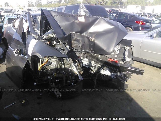 5YJSA1S19EFP64004 - 2014 TESLA MODEL S GRAY photo 1