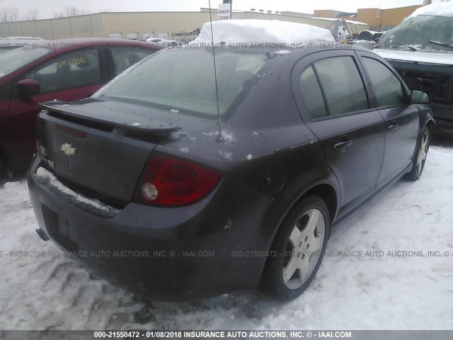 1G1AM55B167663599 - 2006 CHEVROLET COBALT SS PURPLE photo 4