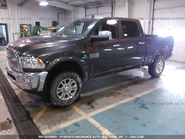 3C6UR5FL1HG759339 - 2017 RAM 2500 LARAMIE GRAY photo 2