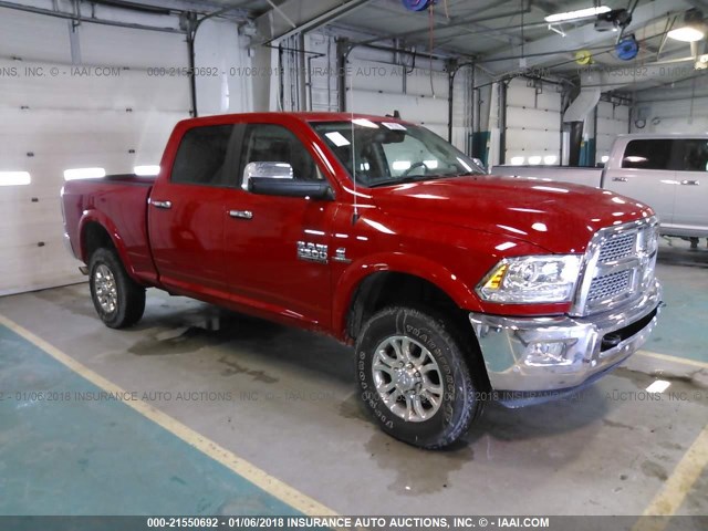 3C6UR5FL8HG674210 - 2017 RAM 2500 LARAMIE RED photo 1