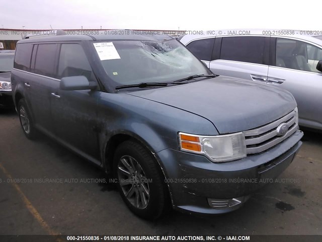 2FMHK6CC1ABA38645 - 2010 FORD FLEX SEL BLUE photo 1