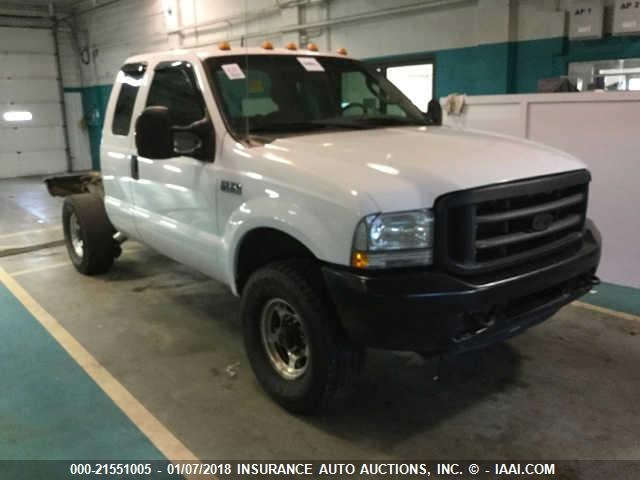 1FTSX31P84EC68658 - 2004 FORD F350 SRW SUPER DUTY WHITE photo 1