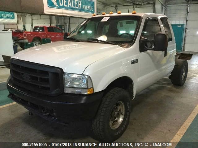 1FTSX31P84EC68658 - 2004 FORD F350 SRW SUPER DUTY WHITE photo 2