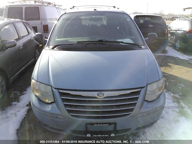 2A8GP64L26R655981 - 2006 CHRYSLER TOWN & COUNTRY LIMITED BLUE photo 6