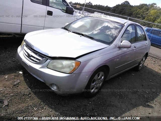 KNAFE121665298571 - 2006 KIA NEW SPECTRA LX/EX SILVER photo 2