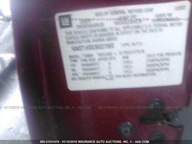 1GKET16SX36221560 - 2003 GMC ENVOY XL RED photo 9