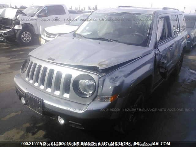 1C4NJPBA3ED850268 - 2014 JEEP PATRIOT SPORT GRAY photo 2