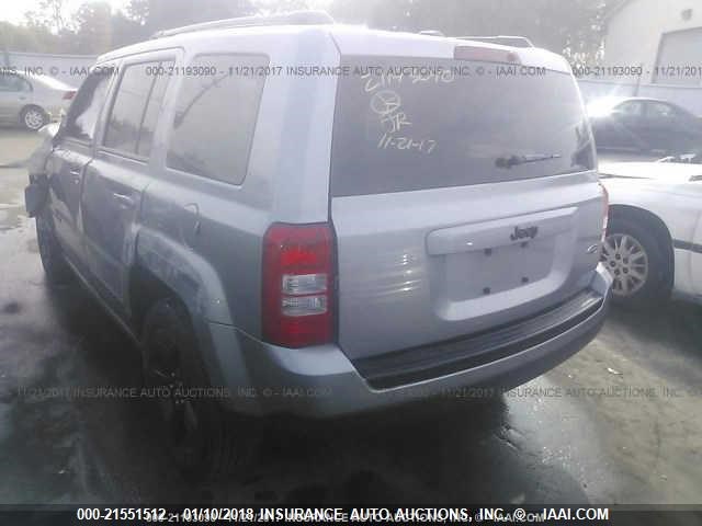 1C4NJPBA3ED850268 - 2014 JEEP PATRIOT SPORT GRAY photo 3