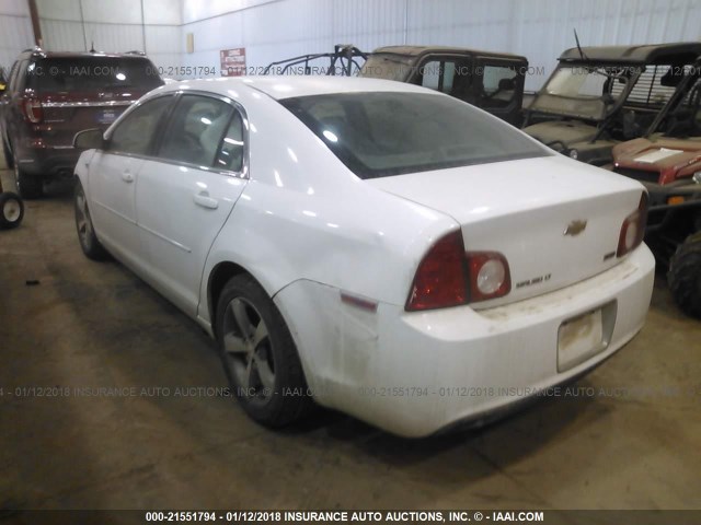 1G1ZC5EU1BF178371 - 2011 CHEVROLET MALIBU 1LT WHITE photo 3