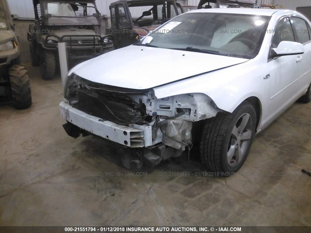 1G1ZC5EU1BF178371 - 2011 CHEVROLET MALIBU 1LT WHITE photo 6