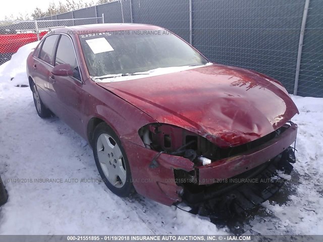 2G1WD58C679136524 - 2007 CHEVROLET IMPALA SUPER SPORT RED photo 1