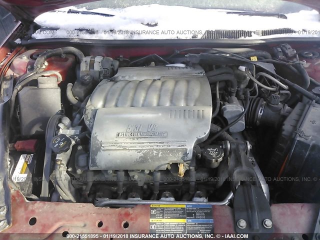 2G1WD58C679136524 - 2007 CHEVROLET IMPALA SUPER SPORT RED photo 10