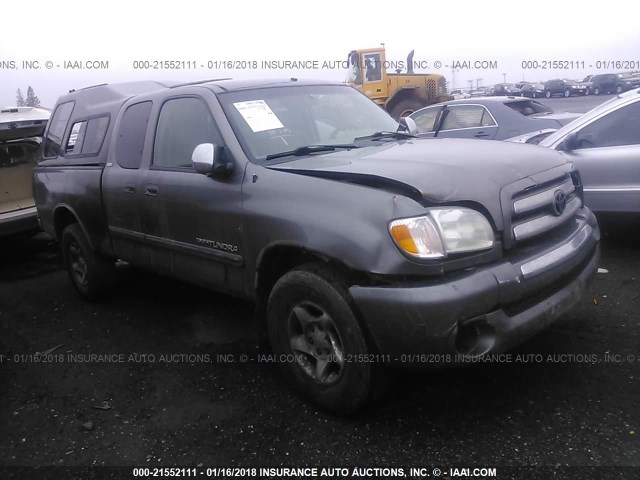 5TBBT44153S438100 - 2003 TOYOTA TUNDRA ACCESS CAB SR5 GRAY photo 1