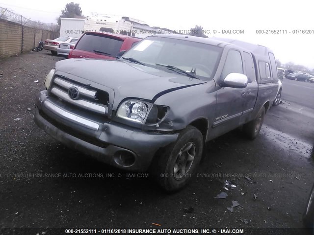 5TBBT44153S438100 - 2003 TOYOTA TUNDRA ACCESS CAB SR5 GRAY photo 2