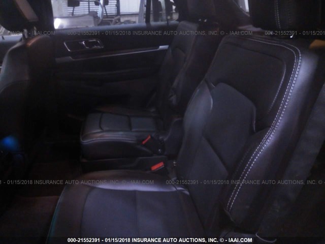 1FM5K8F86HGA93648 - 2017 FORD EXPLORER LIMITED ლურჯი ფოტო 8