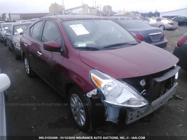 3N1CN7AP9GL851443 - 2016 NISSAN VERSA S/S PLUS/SV/SL RED photo 1