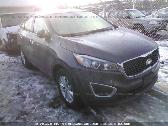 5XYPGDA30HG280907 - 2017 KIA SORENTO LX/L GRAY photo 1