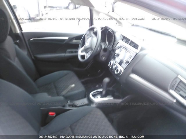 JHMGK5H56GX013583 - 2016 HONDA FIT LX أحمر صورة 5