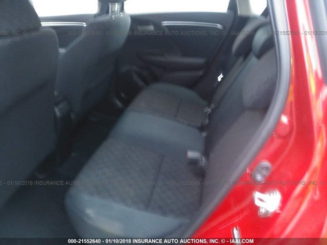 JHMGK5H56GX013583 - 2016 HONDA FIT LX RED photo 8