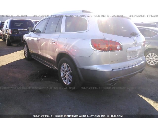 5GAKRAED6CJ345386 - 2012 BUICK ENCLAVE SILVER photo 3