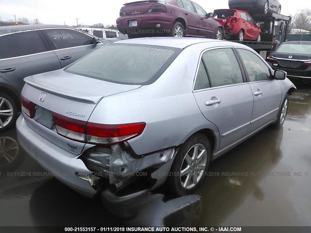 1HGCM66563A093470 - 2003 HONDA ACCORD EX 银色 照片 4