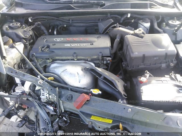 4T1BE30K84U262971 - 2004 TOYOTA CAMRY LE/XLE/SE მწვანე ფოტო 10