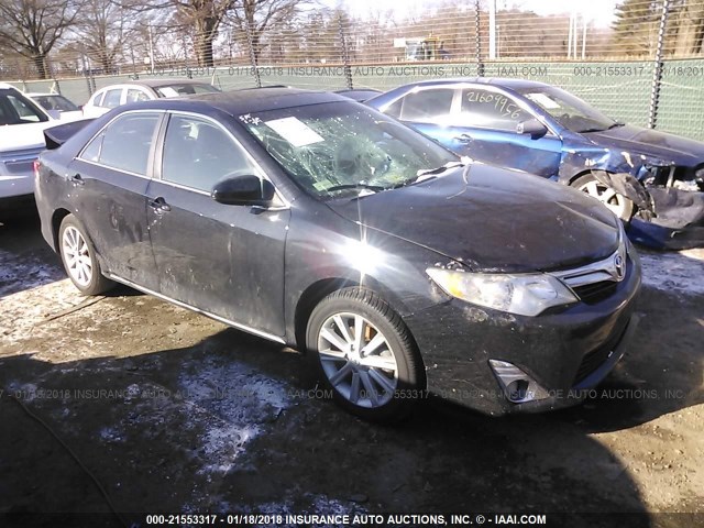 4T4BF1FK5CR248085 - 2012 TOYOTA CAMRY SE/LE/XLE BLACK photo 1