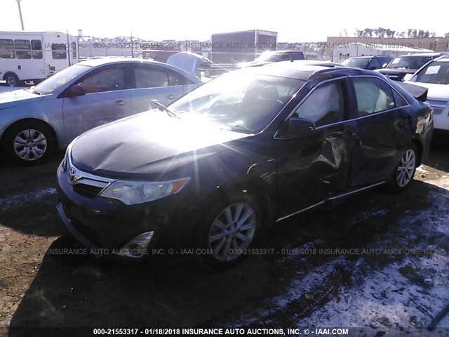 4T4BF1FK5CR248085 - 2012 TOYOTA CAMRY SE/LE/XLE BLACK photo 2