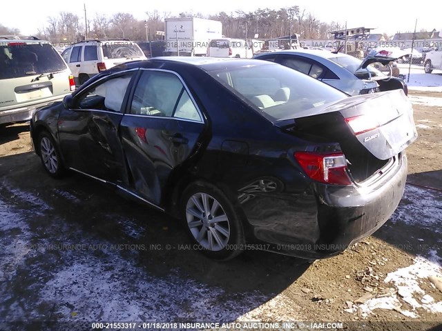 4T4BF1FK5CR248085 - 2012 TOYOTA CAMRY SE/LE/XLE BLACK photo 3