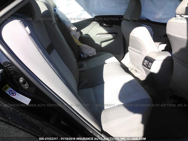 4T4BF1FK5CR248085 - 2012 TOYOTA CAMRY SE/LE/XLE BLACK photo 8