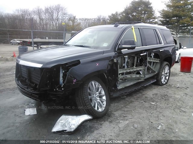 1GYS4BKJ4HR348514 - 2017 CADILLAC ESCALADE LUXURY أسود صورة 2